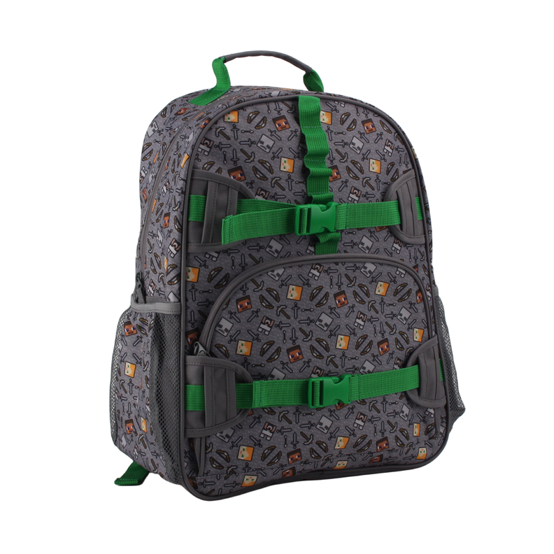 Mochila Juvenil Minecraft Broches-1