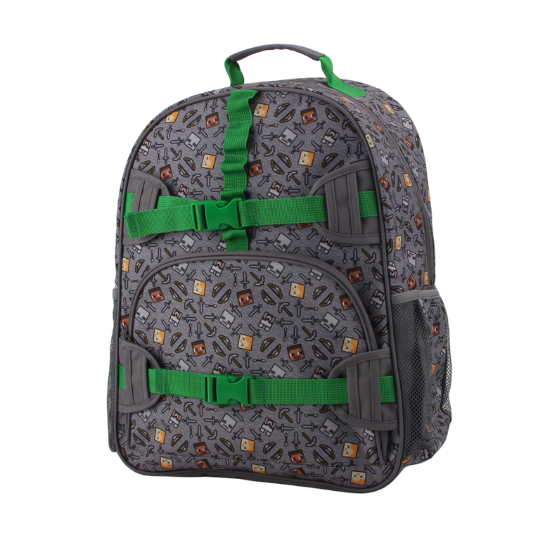 Mochila Juvenil Minecraft Broches-2
