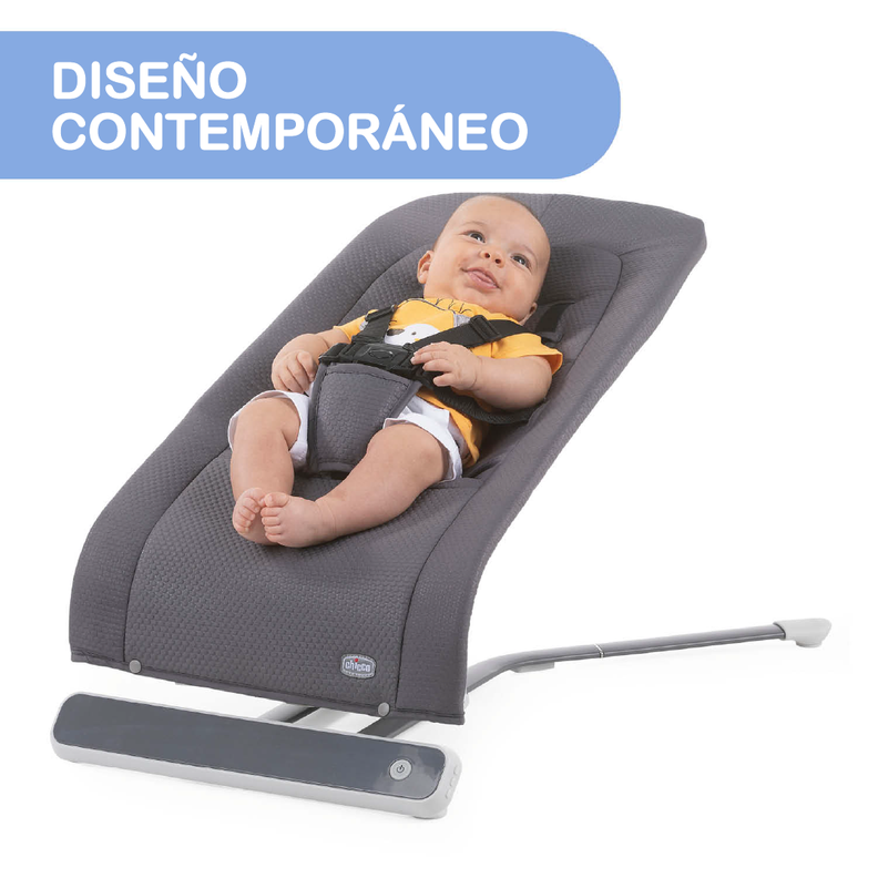Silla Mecedora Electrónica Rhythm N Sound de Chicco Gris-3