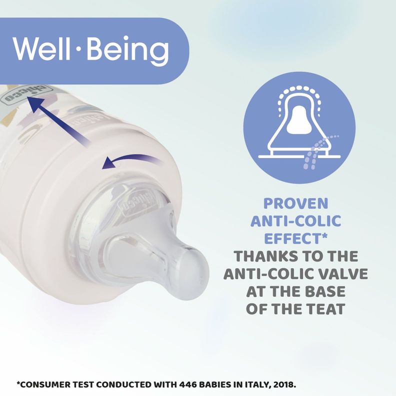 Mamadera Well Being Vetro Glass 250 Ml Chicco-3