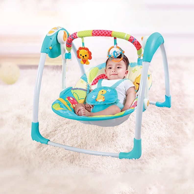 Columpio Portátil Para Bebes Pikaboo Azul-4