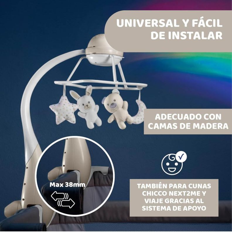 Móvil Evolutivo 3 en 1 de Chicco Todo Tipo de Cunas-5