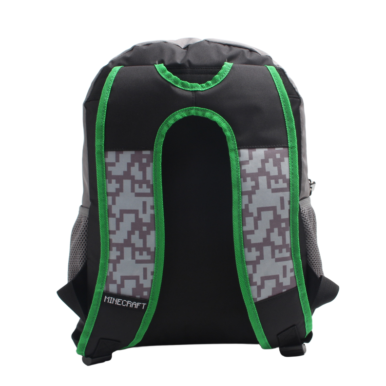 Mochila Juvenil Minecraft Gris-3