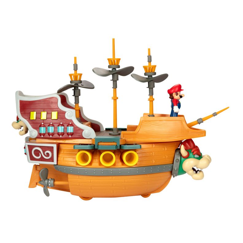 Playset Aeronave de Bowser Deluxe Super Mario-1