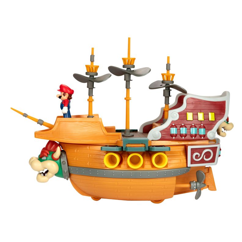Playset Aeronave de Bowser Deluxe Super Mario-2