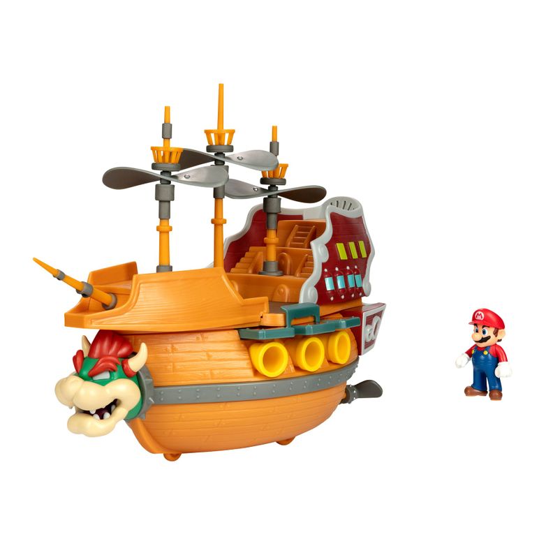 Playset Aeronave de Bowser Deluxe Super Mario-4