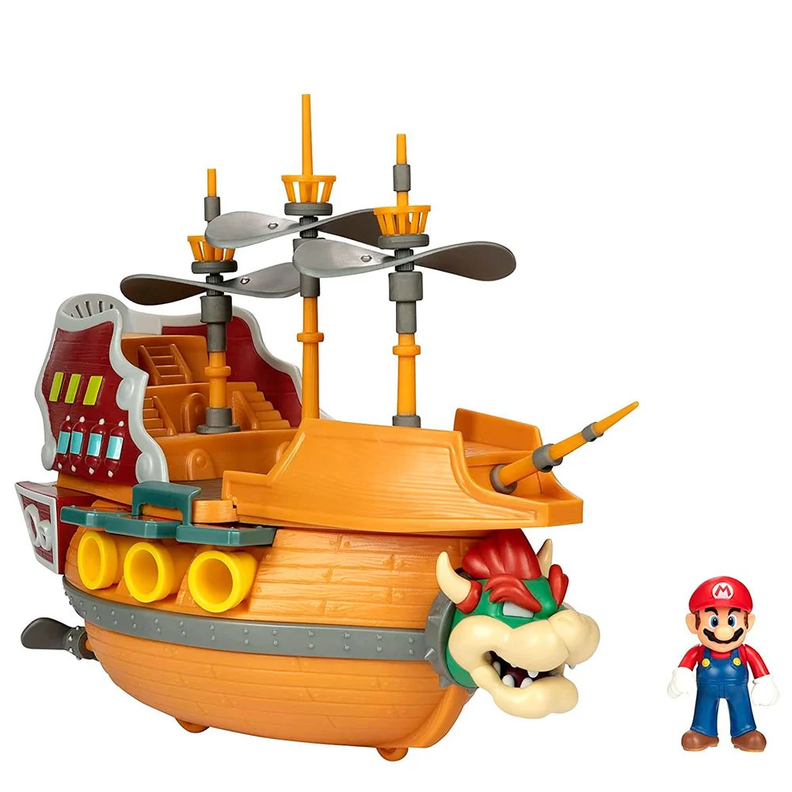 Playset Aeronave de Bowser Deluxe Super Mario-0