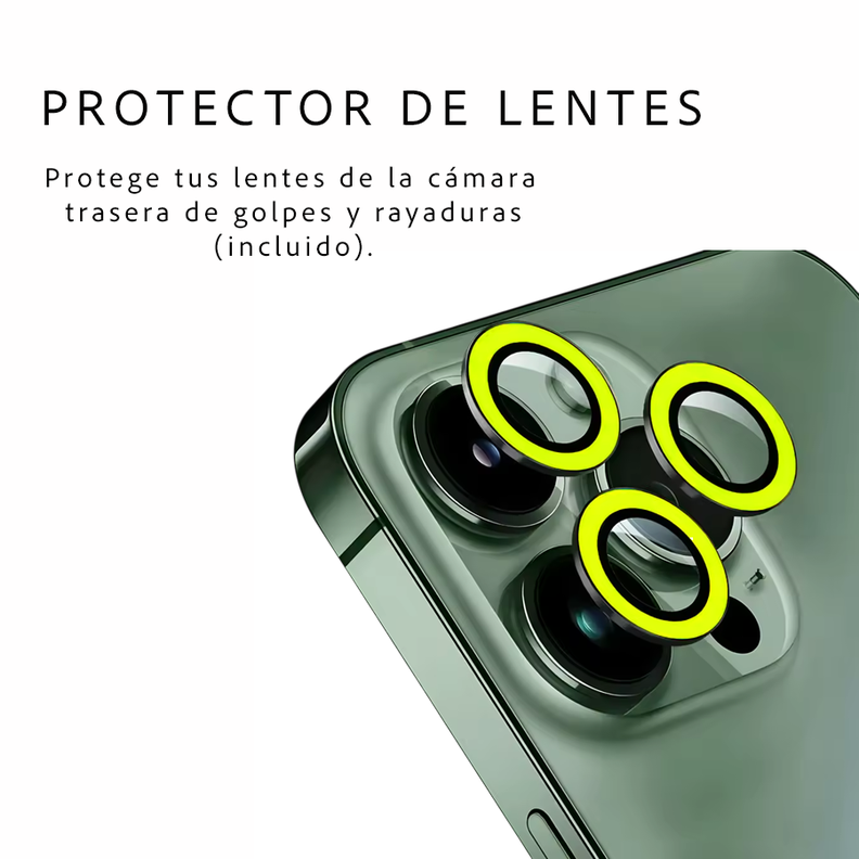 Carcasa Neon Con Lentes Para iPhone 16 Pro Max-1
