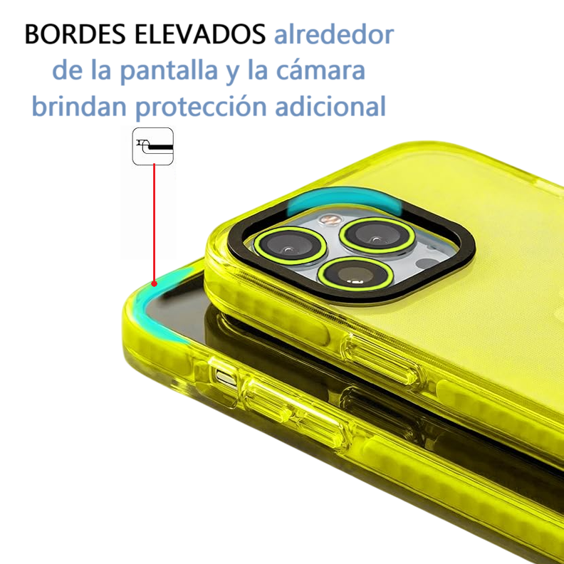 Carcasa Neon Con Lentes Para iPhone 16 Pro Max-3