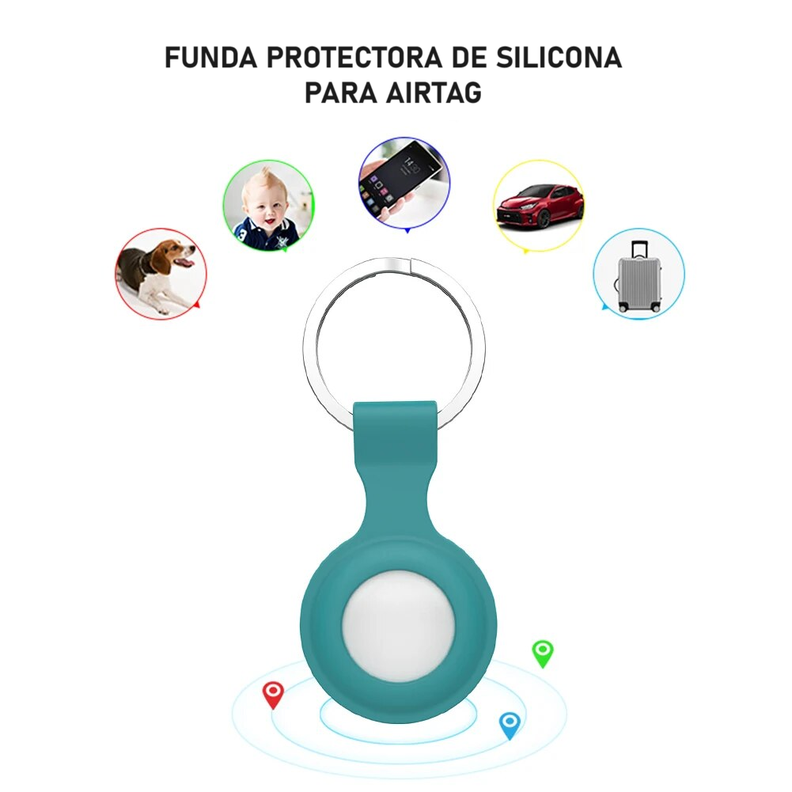 Funda silicona llavero para Airtag-1