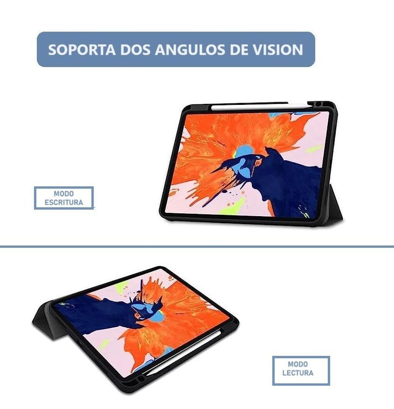 Carcasa Smart para Ipad Air 10.9 (4/ 5ta Gen) ranura lápiz/Verde Claro-1