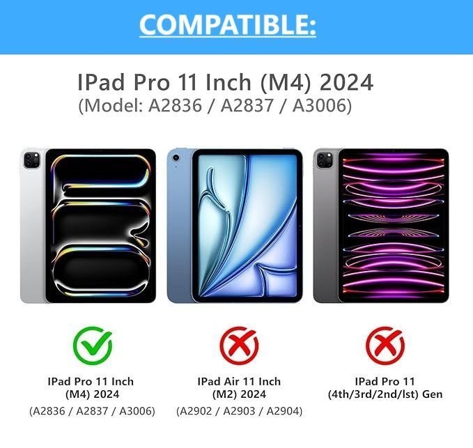 Carcasa Funda Con Teclado Para iPad Pro 11 2024-1