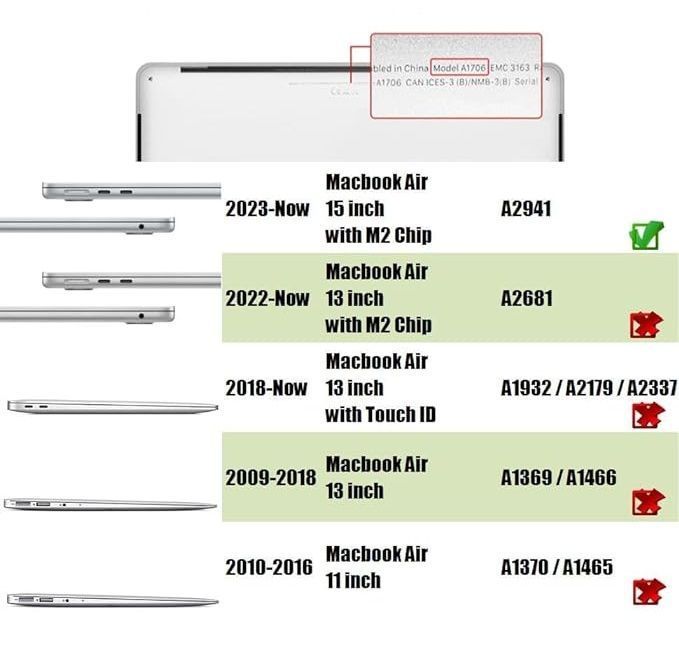Carcasa Para MacBook Air 15" A2941-4