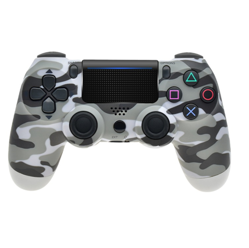 Control Joystick Mando Inalámbrico Para Consola 4 Y Pc / Gris Camuflaje-0