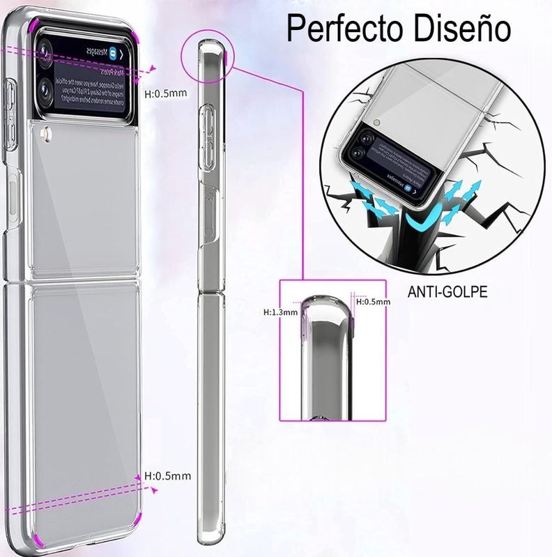 Carcasa Funda Antigolpe Compatible Con Samsung Z Flip 4-1