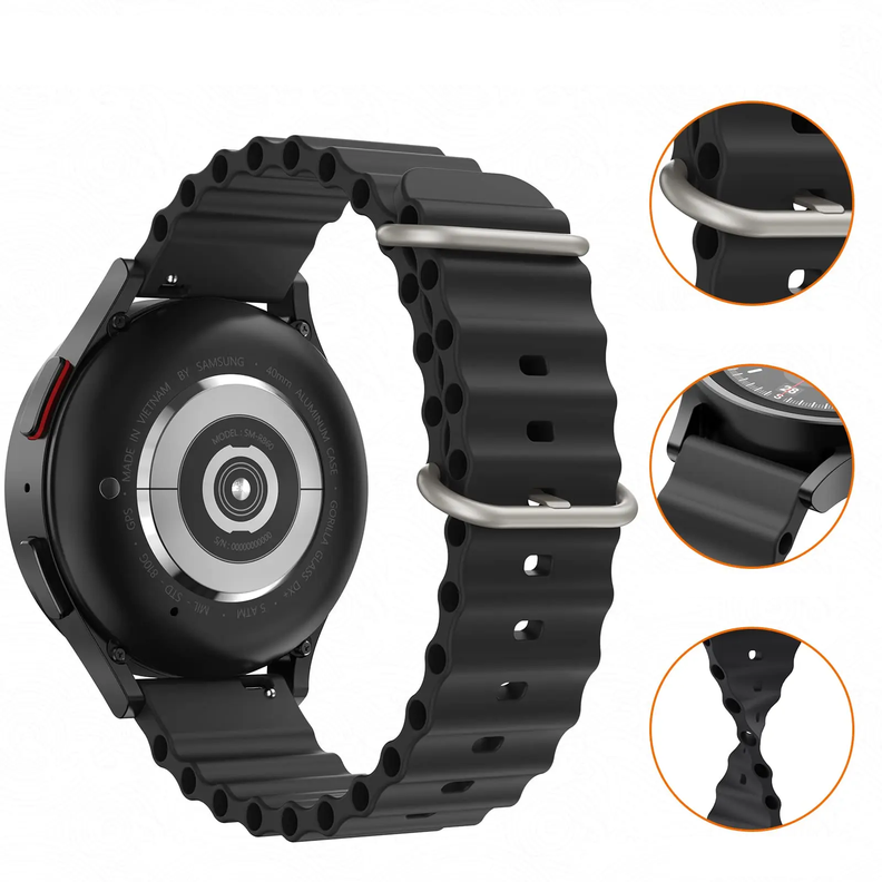 Correa Silicona Ocean Para Samsung Huawei Garmin Xiaomi 22mm-2