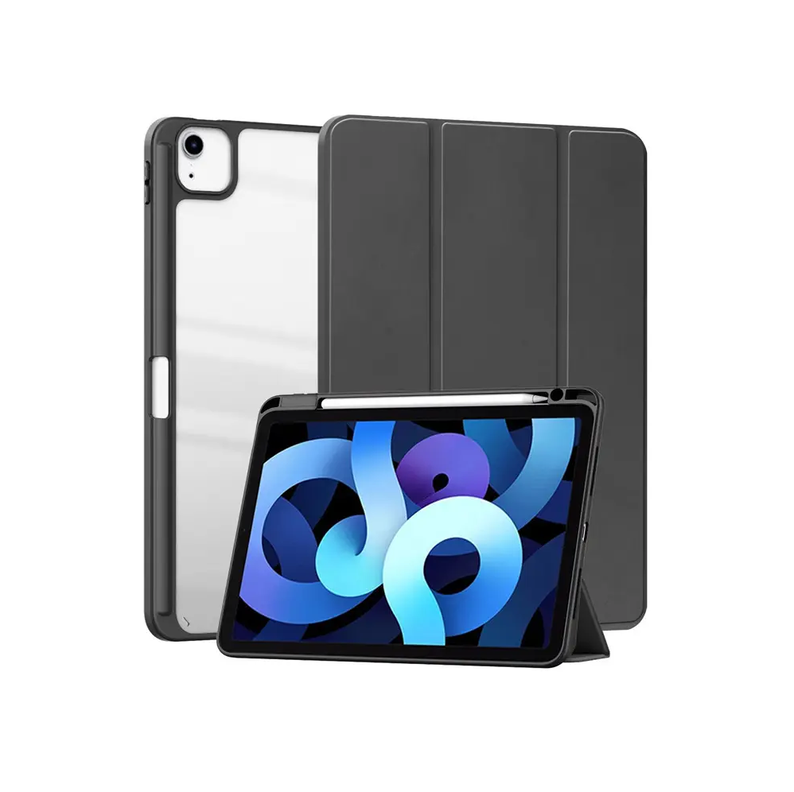 Carcasa funda Para iPad Pro 11 Air 4 Air 5 Gen - Transparente Negro-0