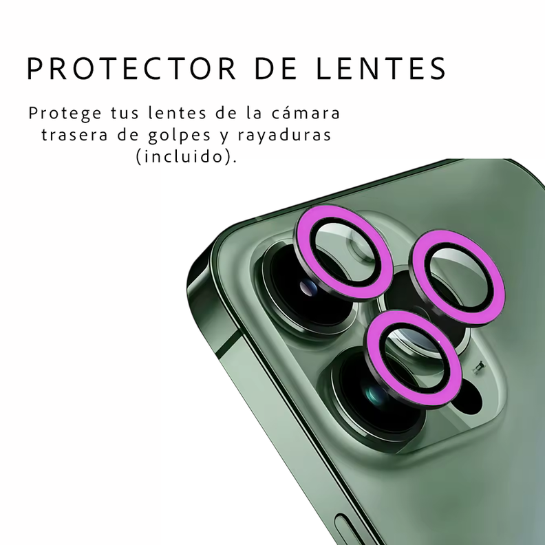 Carcasa Neon Con Lentes Para iPhone 16-1