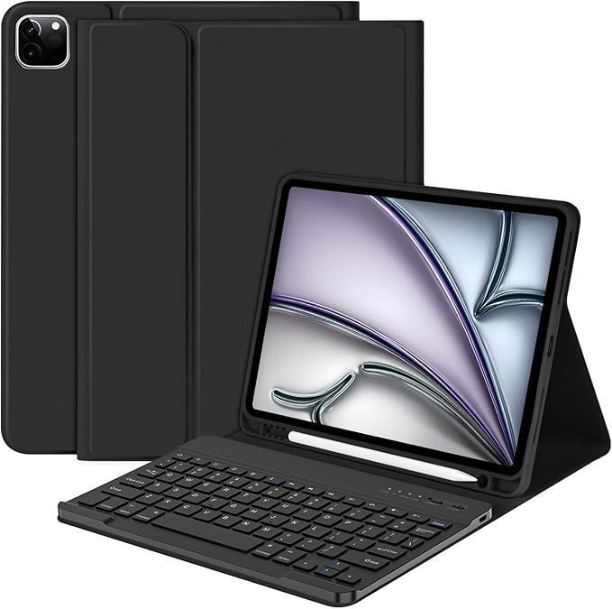 Carcasa Funda Con Teclado Para iPad Pro 13" 2024-0