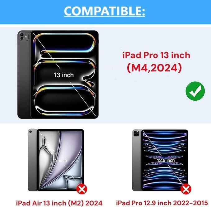 Carcasa Funda Con Teclado Para iPad Pro 13" 2024-1