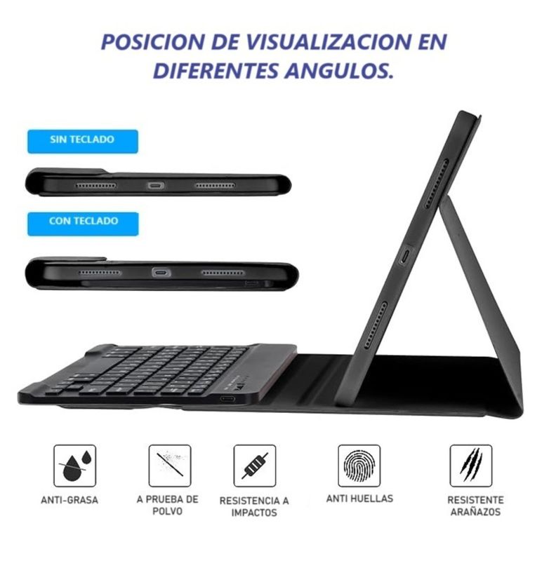 Carcasa Funda Con Teclado Para iPad Pro 13" 2024-3