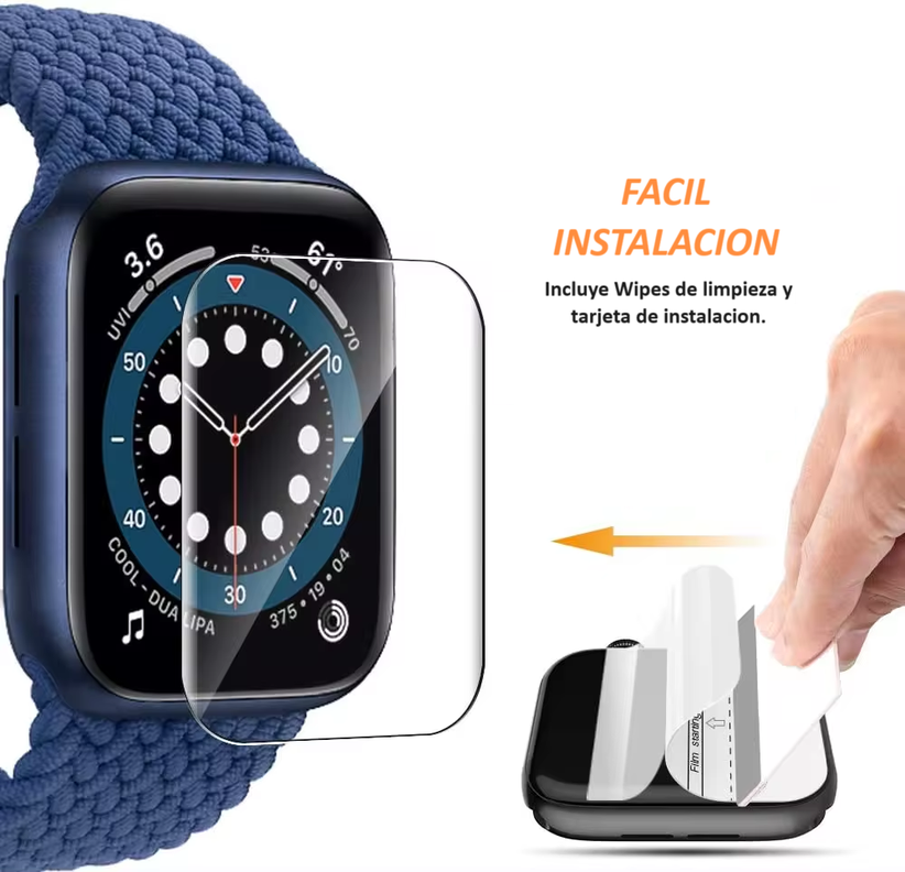 Pack 2 laminas De Hidrogel Para Apple Watch 38mm-3