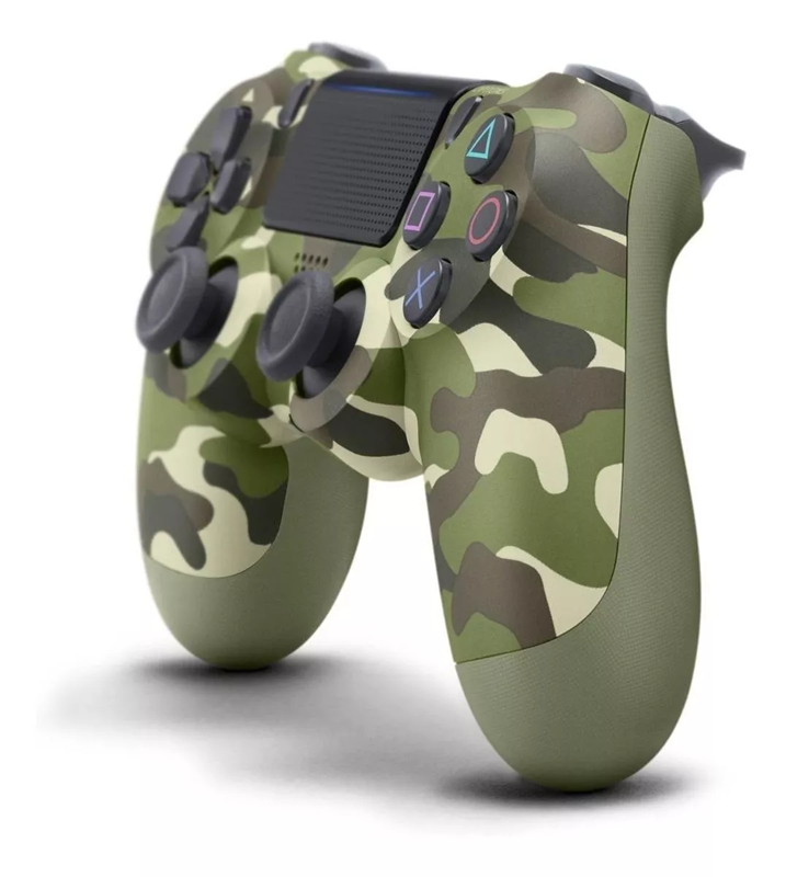 Control Joystick Mando Inalámbrico Para Consola 4 Y Pc / Verde Camuflaje-1