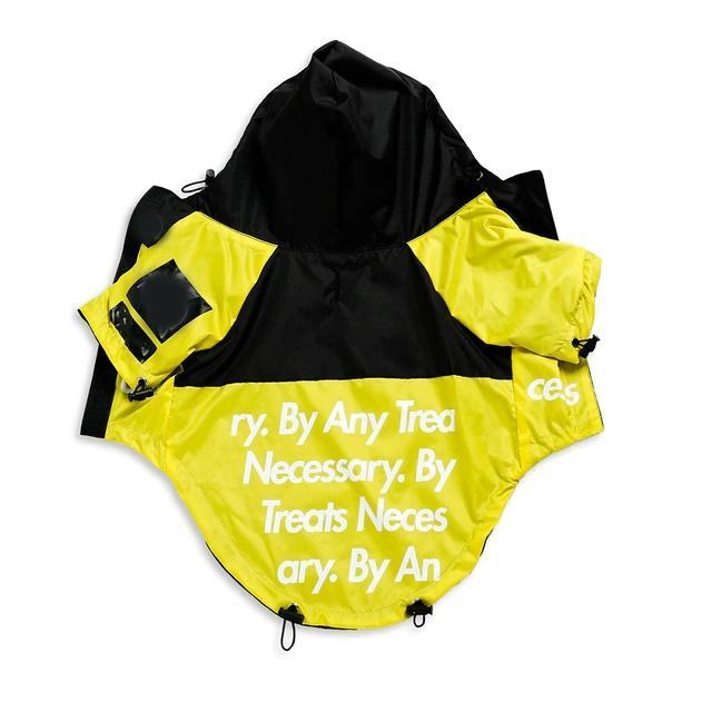 Parka Chaqueta Impermeable Cortaviento Perro 2XL - Amarillo-1