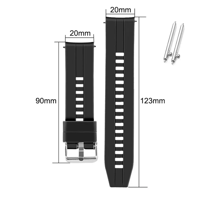 Correa Para Watch Huawei Samsung Amazfit 20mm-1