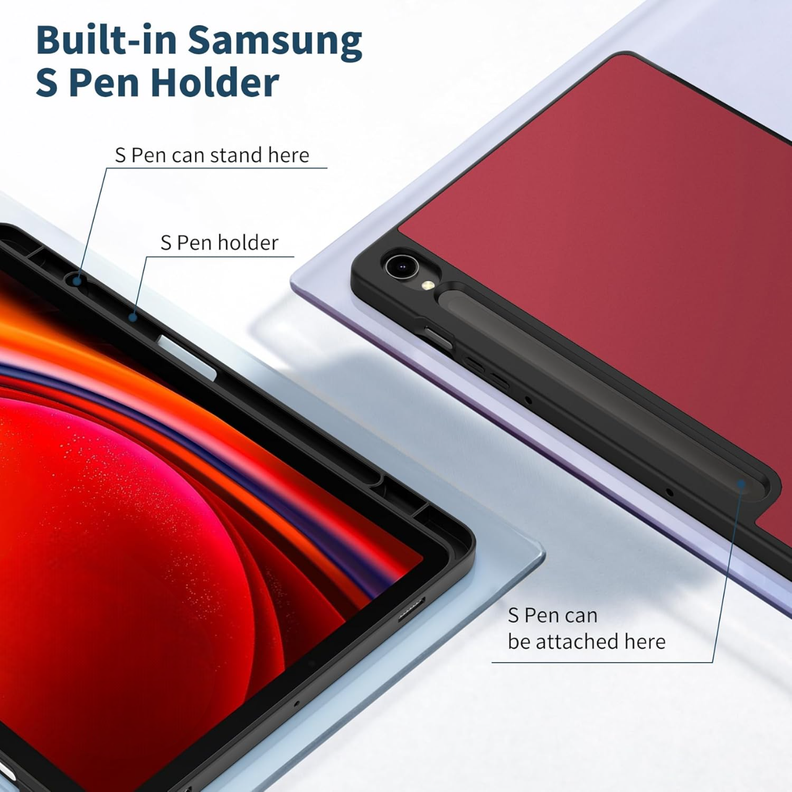 Carcasa Para Samsung Galaxy Tab S9 Fe Plus 12.4 - Vino-1