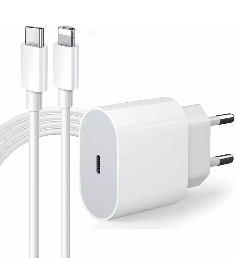 Cargador 20w Para iPhone Cable USB-C a lighting 1 metro-0