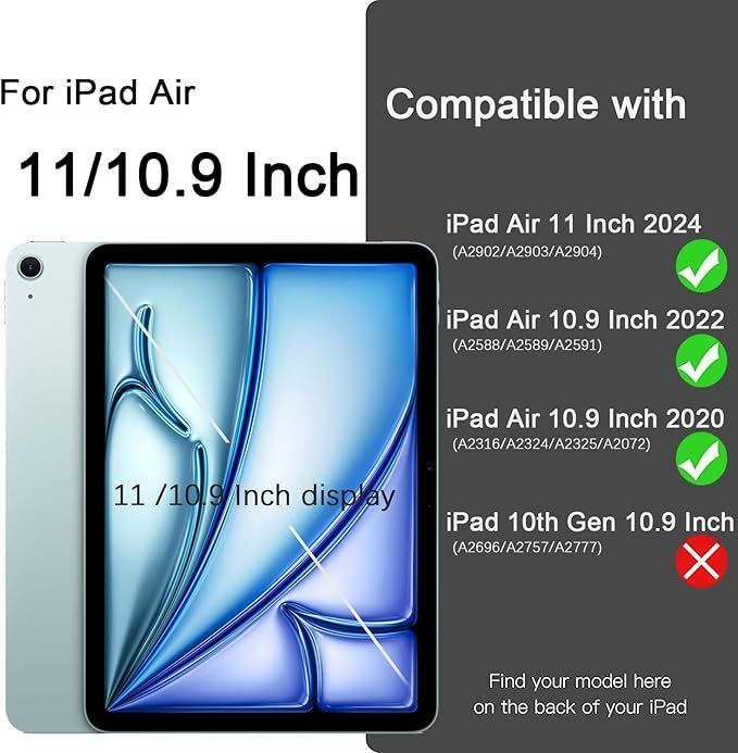 Carcasa Funda Con Teclado Para iPad Air 11 2024-2