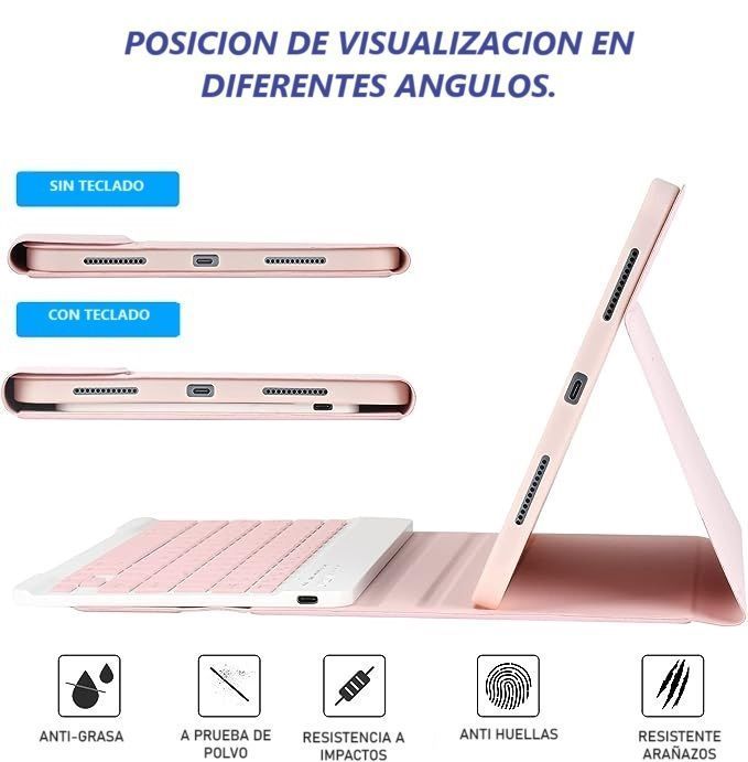 Carcasa Funda Con Teclado Para iPad Air 11 2024-4