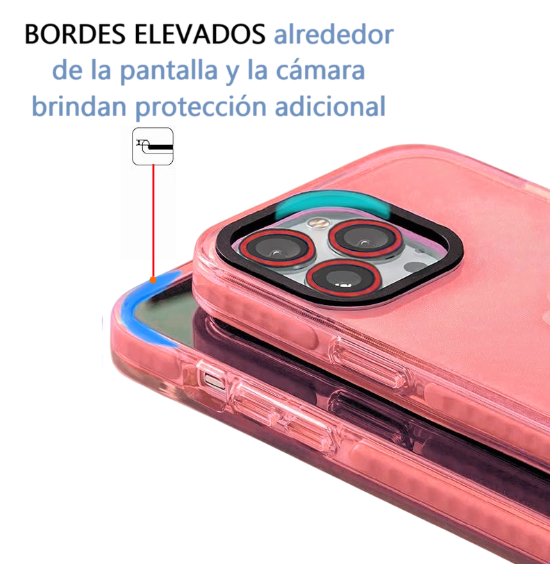 Carcasa Neon Con Lentes Para iPhone 13-3