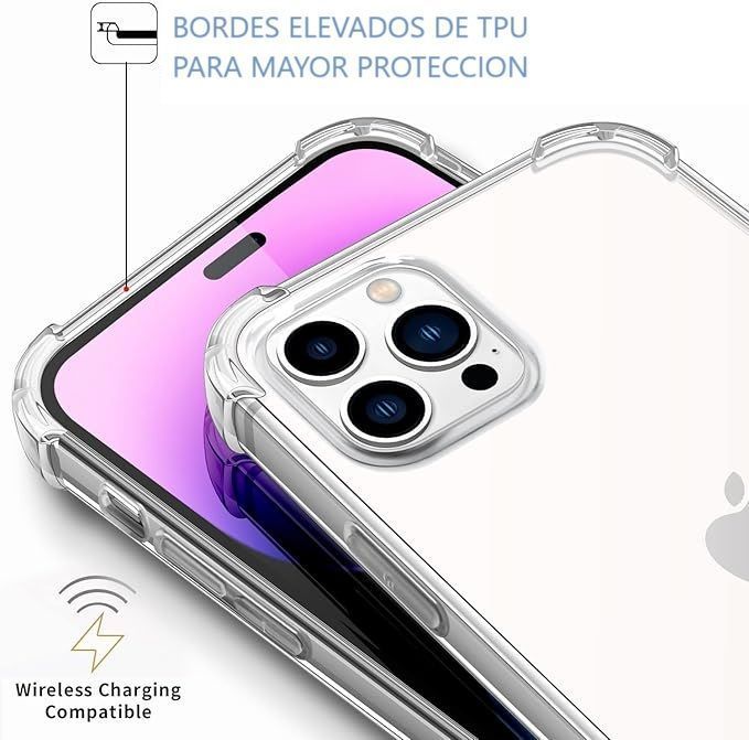  Carcasa Funda Transparente Para iPhone 16 Pro Max-2