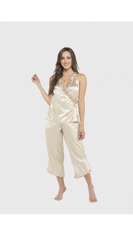 PIJAMA PANTALON CAPRI ESTAMPADO PV045 (S)-0