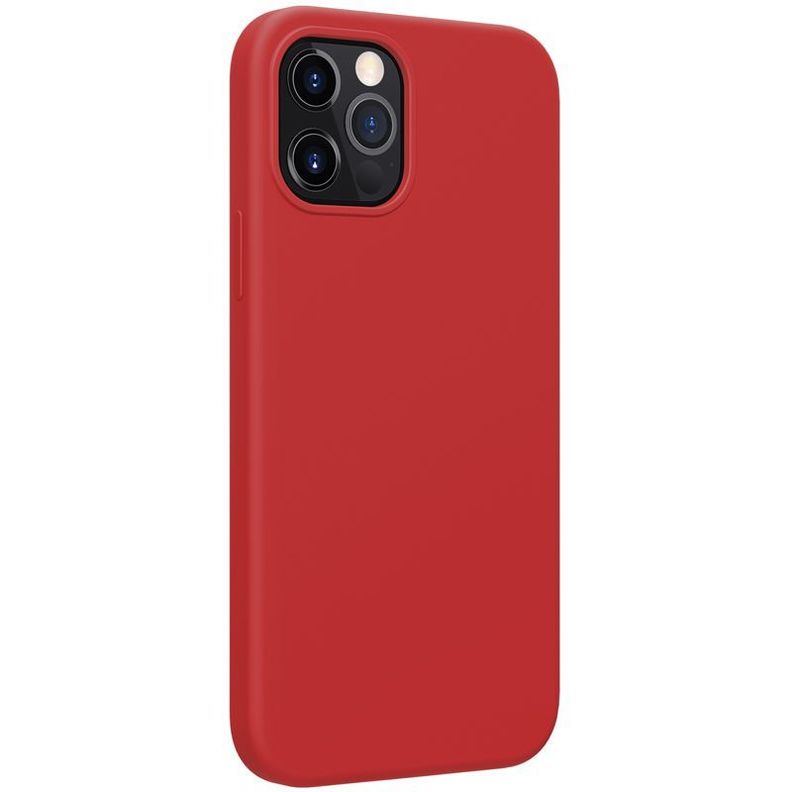 Carcasa iPhone 12-12 Pro Silicona Flex Pure Pro MagSafe-Rojo-4