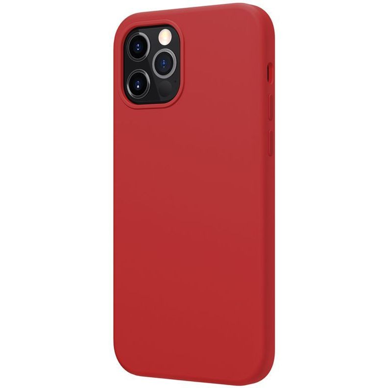 Carcasa iPhone 12-12 Pro Silicona Flex Pure Pro MagSafe-Rojo-3