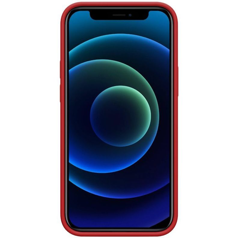 Carcasa iPhone 12-12 Pro Silicona Flex Pure Pro MagSafe-Rojo-2