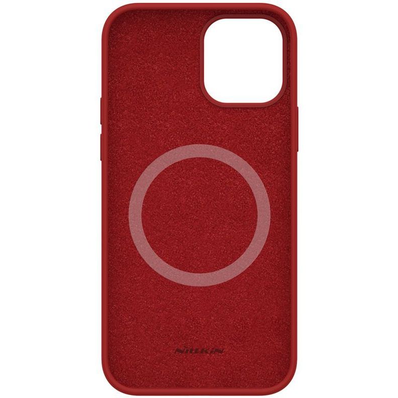 Carcasa iPhone 12-12 Pro Silicona Flex Pure Pro MagSafe-Rojo-1