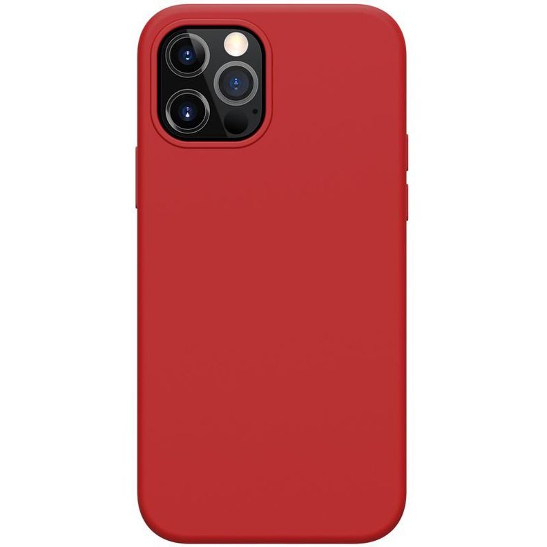 Carcasa iPhone 12-12 Pro Silicona Flex Pure Pro MagSafe-Rojo-0