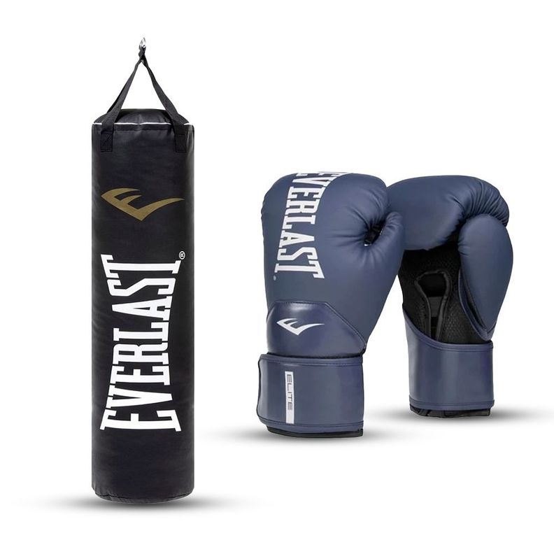 Kit de Boxeo Elite Saco y Guante Everlast-0