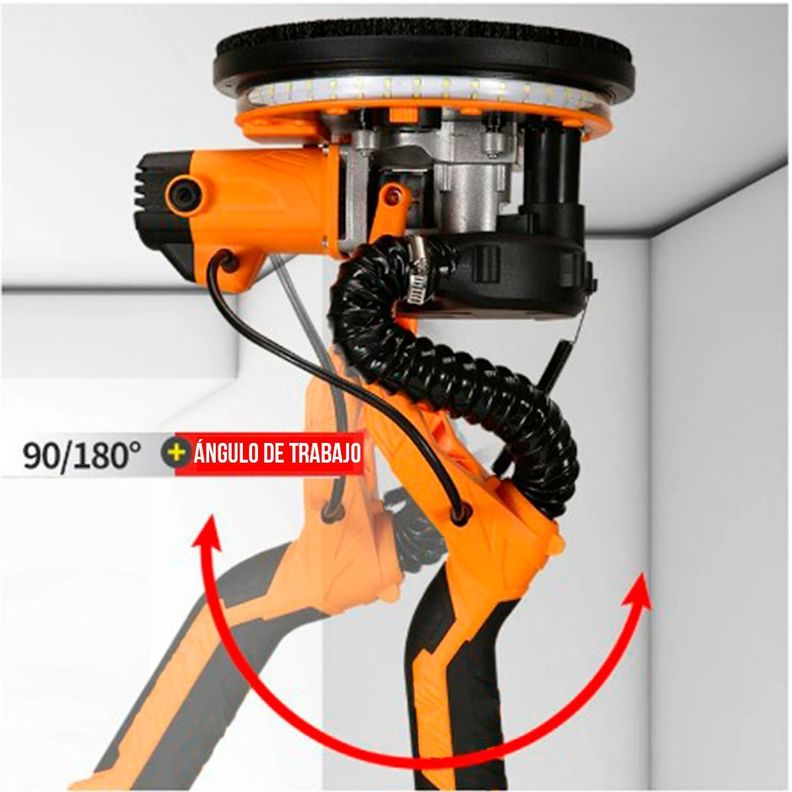 Lijadora De Pared Y Cielo 1380 Aspiración Luz Led-1