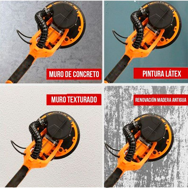 Lijadora De Pared Y Cielo 1380 Aspiración Luz Led-5