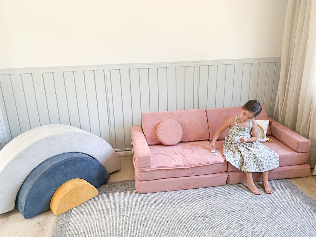 Sillón Balancín Arcoíris Arkid De Espuma Para Niños Sun-6