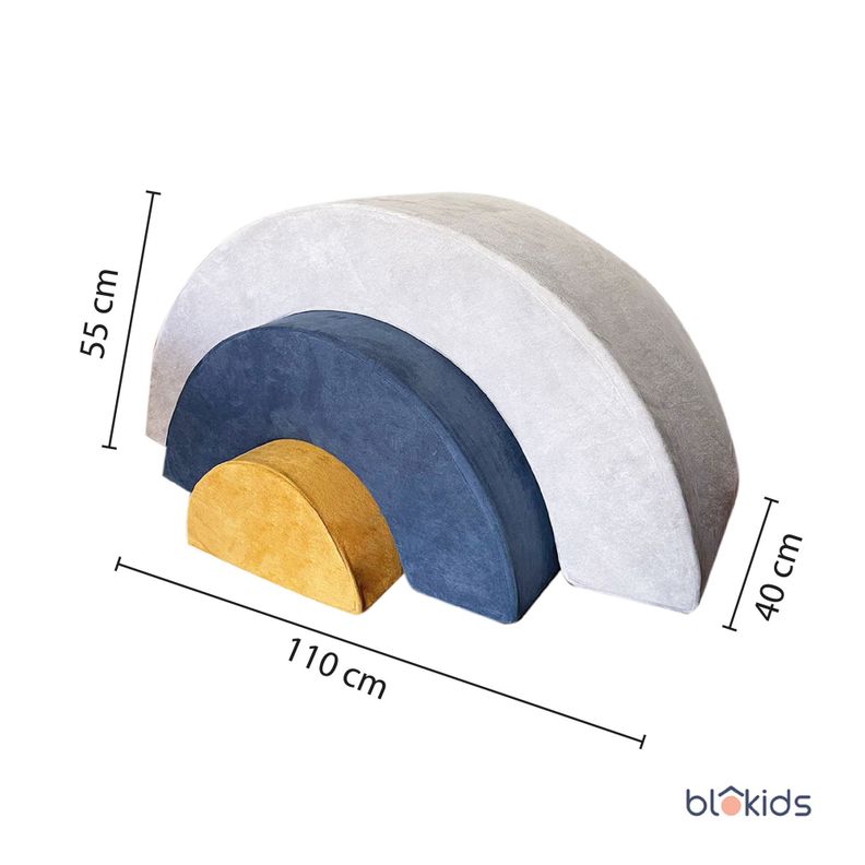 Sillón Balancín Arcoíris Arkid De Espuma Para Niños Sun-7