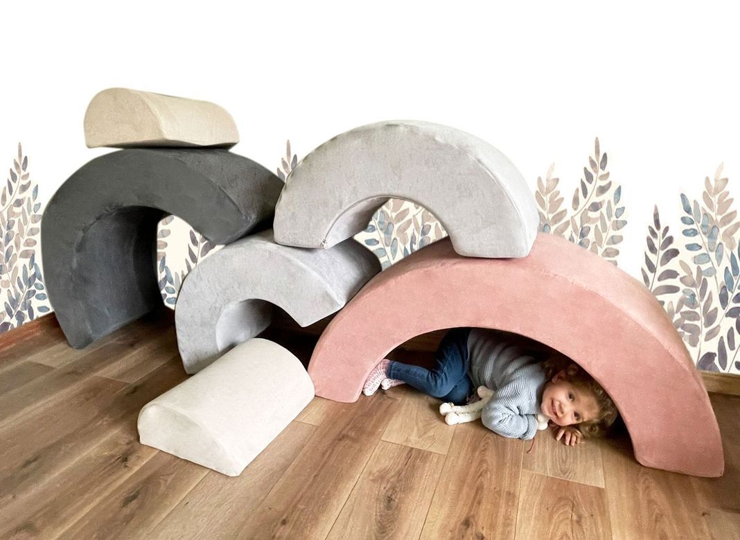 Sillón Balancín Arcoíris Arkid De Espuma Para Niños Sunrise-5