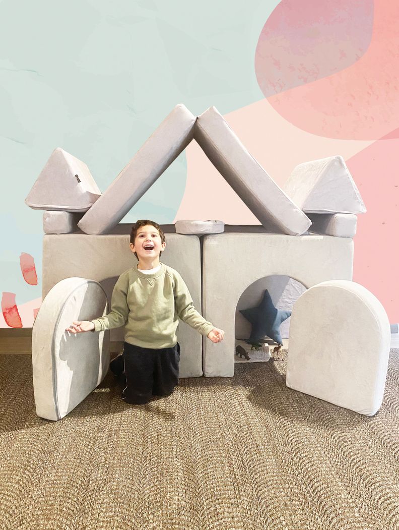 Puerta Para Sillón De Juegos Blokid Para Niños Gri-3