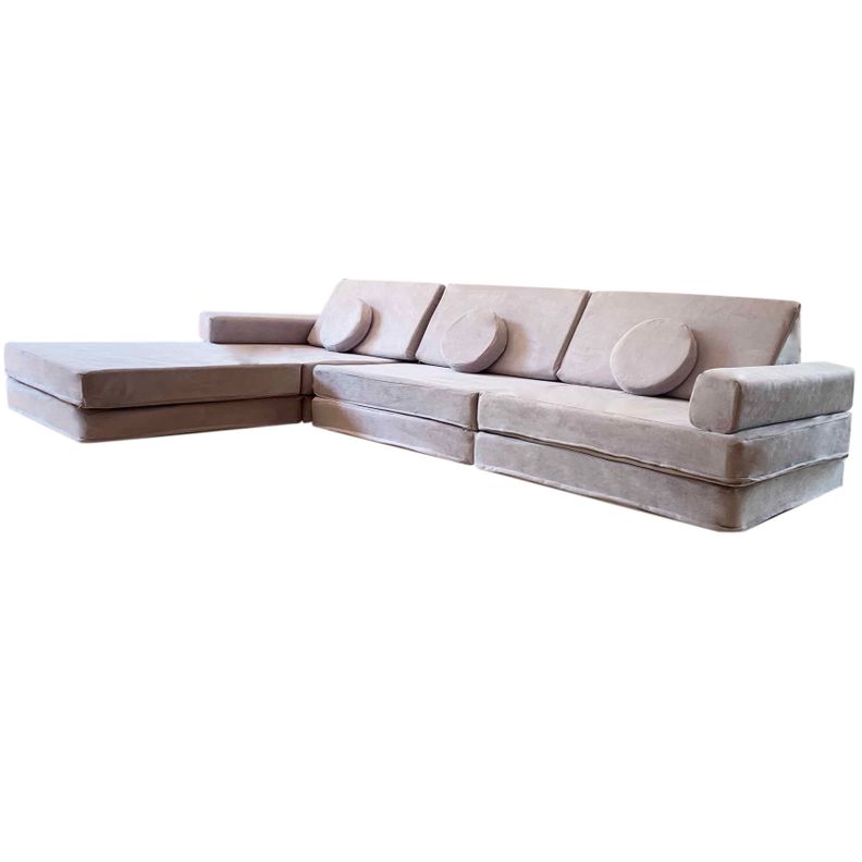 Sillón De Juegos Doble Modular Blokid Para Niños Gris-0
