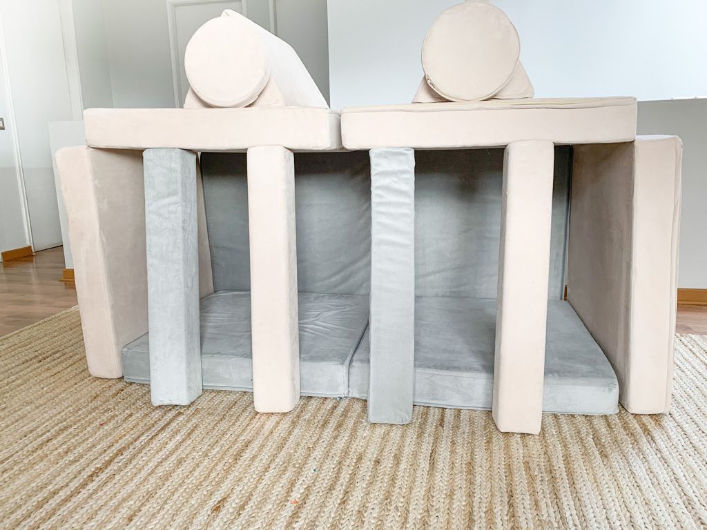 Sillón De Juegos Doble Modular Blokid Para Niños Gris-3